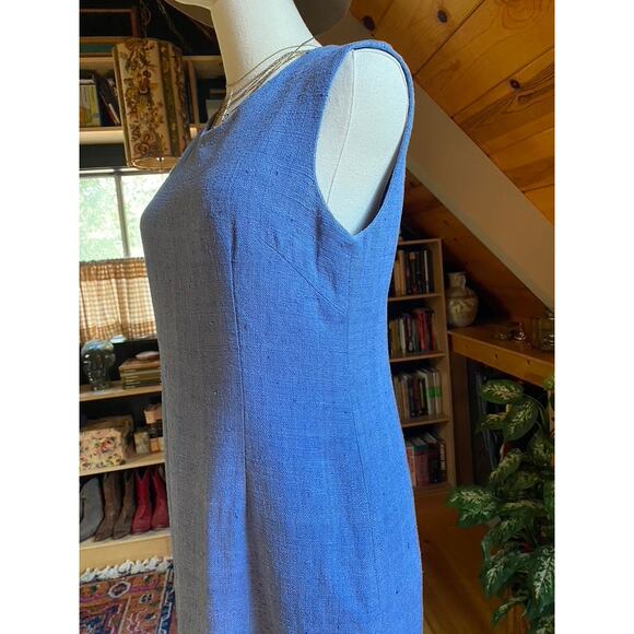 Blue Linen Dress Vintage - Picture 5 of 10